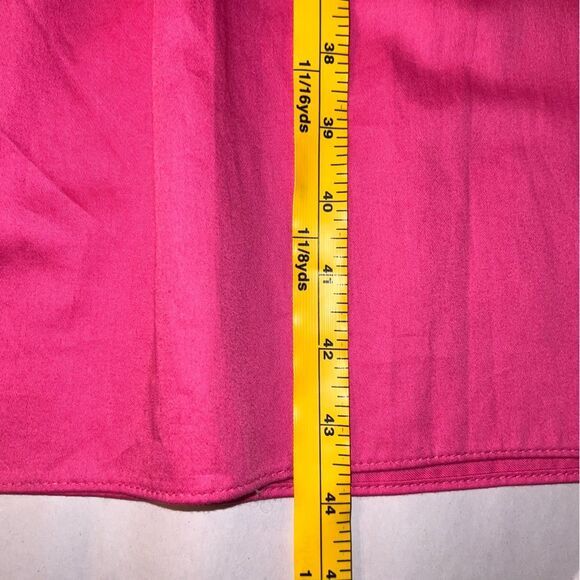 Trina Turk Cassia Tiered Midi Dress Size M Playa Pink Balloon Puff Sleeve‎ - Picture 10 of 10